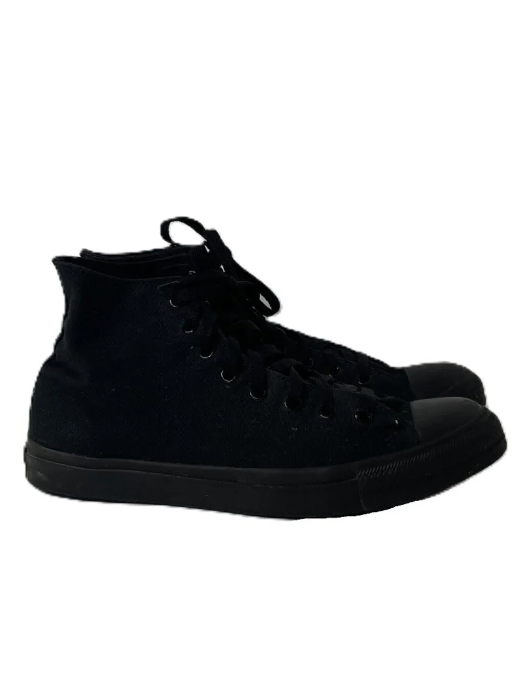 Converse Chuck Taylor All Star High Top All Black Canvas Men Sz 12 Sneaker Shoes